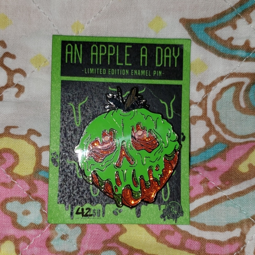 Save the panduh limited edition glitter glow pin